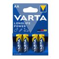 Varta Long Life Power AA Mignon Alkaline Batterien LR6 4er Blister 1,5V