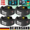 4X Für Makita 18V 12,0Ah 9000mAh Akku BL1860B BL1850B BL1840B BL1830B Ersatzakku