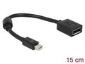 DeLOCK 65554 Adapter mini DisplayPort 1.2 Stecker 4K auf Displayport-Buchse