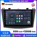 6+128GB Carplay Android13 Autoradio Für Mazda 3 BL 2010-2013 GPS NAVI BT FM DAB+