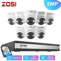 ZOSI 5MP PoE Überwachungskamera Set Außen 24CH 4K H265+4TB NVR Personenerkennung
