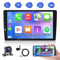 Single 1 DIN 9" Android 13 Autoradio mit Kamera GPS NAVI Apple CarPlay WIFI 64GB