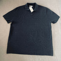 MANGO MAN STRICKPOLO STRICK Poloshirt Strickshirt Polo Shirt Kurzarm XXL NAVY