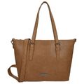 Große Damen Shopper Tasche Schultertasche Umhängetasche Leder Optik 