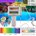 Digital Wasser Tester PH Wert Prüfer Chlor Messgerät Messer Water Aquarium