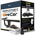 Für SEAT Leon Sportstourer Typ KL8 Anhängerkupplung starr +eSatz 7pol 20- Kit