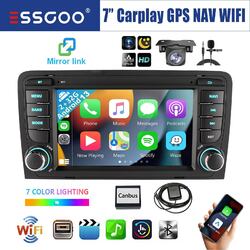 2+32G Carplay Android 13 Autoradio GPS Nav RDS Kamera Für Audi A3 S3 RS3 8P1 8PA