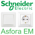 SCHNEIDER ELECTRIC EM Steckdosen Steckdose Schalter Taster Dimmer Cat TV Sat LED