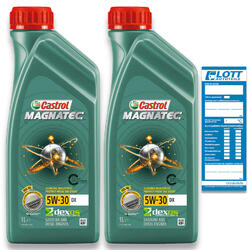 2x 1 Liter Castrol Motorenöl Magnatec DX 5W-30 Motoröl Motorenoel Öl Oil 15C31F