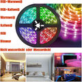 5m LED Stripe 12V 24V RGB RGB+WW RGBW RGBWW SMD5050 Streifen Band Dimmbar Kette