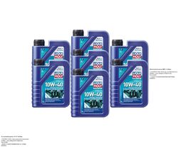 LIQUI MOLY 7x1 Liter Marine 4T Motor Oil 10W-40 Kanister Kunststoff