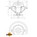 Thermostat Kühlmittel 92°C passend für BMW 5er