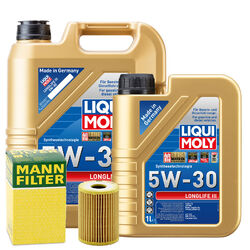 Motoröl 5W30 LIQUI MOLY Longlife Iii 6L +MANN Ölfilter