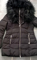 edler Puffer Mantel / Steppjacke - GUESS - Kunstfell - Gr. 38 - schwarz - warm