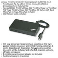 Lenovo ThinkPad OneLink+Dock DU9047S1 40A4 USB 3.0 90W SD20H13054 03X6296