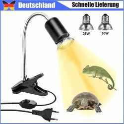 Schildkröten-Wärmelampe, Reptilien-Terrarium-Lampe, 25 W 50 W, UVA UVB-Heizlampe