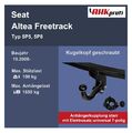 starr Anhängekupplung Westfalia +ES 7 für Seat Altea Freetrack BJ 10.06- NEU ABE