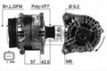 ERA Lichtmaschine Generator 150A 14V für Opel Movano Pritsche/Fahrgestell 2.5