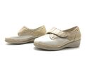 Waldläufer HANIN Damen Halbschuhe Gr. 39 Ballerina Slipper Freizeitschuhe Beige