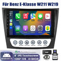 Autoradio Für Mercedes Benz CLS E-Klasse W211/219 Navi DAB+ Android 13 4+64G Kam