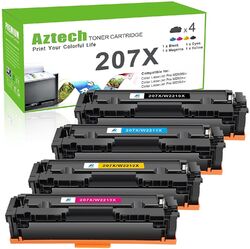 4 XXL Toner für HP 207A/207X Color LaserJet Pro MFP M283fdw M282nw M255dw M255nw