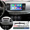 4+64GB Autoradio Für Mitsubishi Lancer 2008-2017 Android 13 Carplay GPS Navi Kam