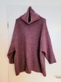 Oversize Pulli L/XL Strickpullover Strickpulli Rollkragen lila flieder Zara