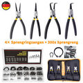 300 Stück Seegering Sortiment Set 3mm - 32mm Sprengringe Sicherungsring+Zange