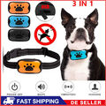 3 in 1 Anti-Bell Wiederaufladbares Hundetraining Halsband-Set Elektroschock DHL