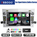 7" Carplay DAB+ Autoradio Android 13 2+32G GPS NAVI FM MIK Für Opel Astra Corsa