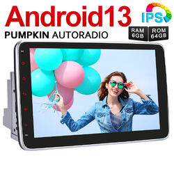 Pumpkin 6GB 64GB 10.1" Android 13 Autoradio Doppel DIN GPS Navi Carplay DAB+ USB