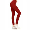 Damen Bauch Kontrolle Yoga Fitness Stretch Sport Hohe Taille Leggings Hose