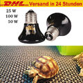 2X Wärmelampe Heizlicht Reptilien Aquarium Keramik Wärmestrahler 25W 100W E27 DE