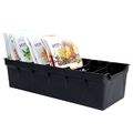 Küchenorganizer Gewürzbehälter Aufbewahrungbox für Gewürztüten schwarz 30x13x8cm