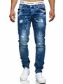 Herren Jeanshosen  Stretch Hose  Jeans  Slim fit  SUPER SKINNY Jeans Blau 