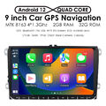 9" DAB 2+32G Android Autoradio Carplay GPS Für VW Golf 5 6 Polo 6R Touran Tiguan