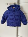 Steiff Winterjacke Gr.74 gesteppt mit abnehmbarer Kapuze blau, Neuwertig