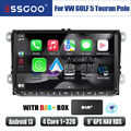 Android 13 Auto DAB+ CarPlay Autoradio GPS NAV 32G Für VW GOLF 5 6 Plus Polo EOS