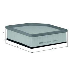 1x Luftfilter KNECHT LX 1607/1 passend für VOLVO