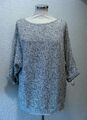 H&M Basic weiss/grau melange Strickpullover M 38 40 42 Baumwolle wie NEU