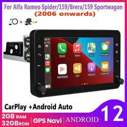 7''Android 13 Autoradio Carplay Für Alfa Romeo 159 Sportwagon Brera Spider 2+32G