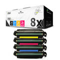 8x MWT PRO Toner ersetzt HP CE400A-03A CE400A CE401A CE402A CE403A 507A