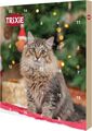 TRIXIE Adventskalender gefüllt mit 24 Snacks für alle Katzen, 30x34x3,5 cm