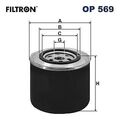 Filtron Ölfilter Op569 für Audi Fiat Ford Renault VW Iveco Renault 76-96