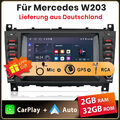 Für Mercedes Benz CLC CLK C Klasse W203 W209 Car play Android Autoradio FM DAB+