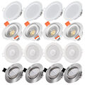 12x LED Einbaustrahler Einbauleuchten Deckenleuchte Set Einbau Spot 4W/5W/6W