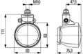 Arbeitsscheinwerfer Halogen HELLA für ATLAS