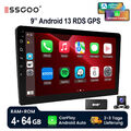 DAB+ Autoradio 2 DIN Android 13 4+64G Carplay GPS Navi RDS Bluetooth WIFI Kamera