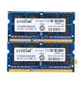 Crucial 16GB 2x 8GB 2Rx8 DDR3L 1600Mhz PC3L-12800S SODIMM RAM Laptop-Speicher=--