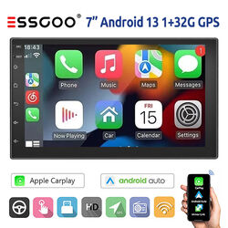 Autoradio Android13 Carplay 7 Zoll 2 DIN 32G GPS NAVI FM Mit RDS WiFi BT SWC USB